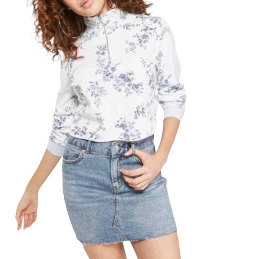 Wild Fable Women’s Distressed Jean Skirt Size 6 | 3157